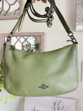 Coach Kailey Shoulder Bag in Olive green with gunmetal accents